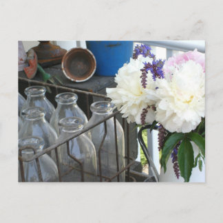 Vintage Flaschen - Denken Sie an Sie Postkarte