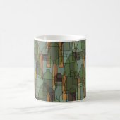 Vintage Flaschen, Gläser und Brillenmuster Kaffeetasse (Mittel)