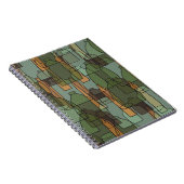 Vintage Flaschen, Gläser und Brillenmuster Notizblock (Rechte Seite)