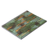 Vintage Flaschen, Gläser und Brillenmuster Notizblock (Linke Seite)