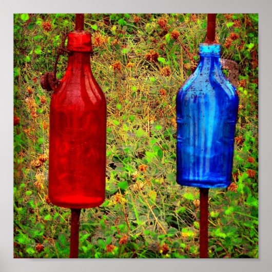 Vintage Flaschen Poster (Vorne)