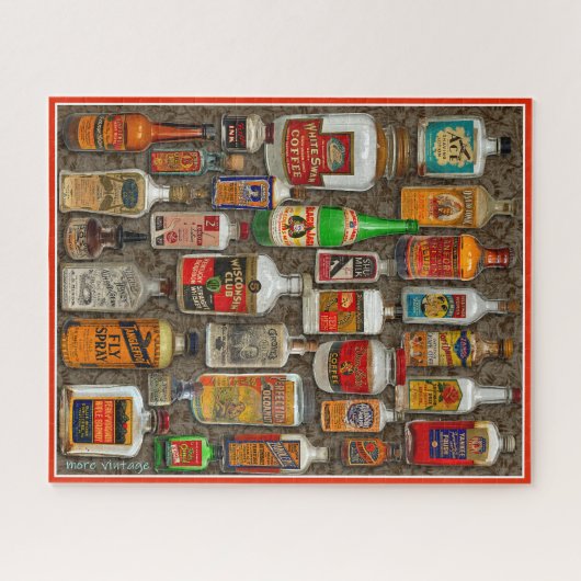 VINTAGE FLASCHENSAMMLUNG PUZZLE (Horizontal)