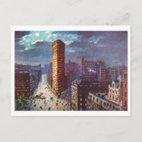Vintage-Flatiron-Gebäude in New York City