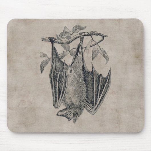 Vintage-Fledermaus-Mauspad Mousepad (Vorne)