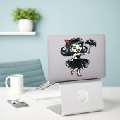 Vintage Fledermaus-Schatz Aufkleber (Laptop auf Schreibtisch)