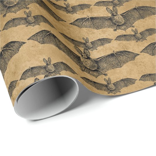 Vintage Fledermäuse Geschenkpapier (Rolleneckpunkt)