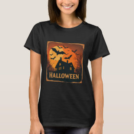 Vintage Fledermäuse Halloween Poster 🦇 🧡 T-Shirt