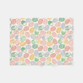 Vintage Fleece-Decke des Osterei-Muster-| Fleecedecke (Vorderseite (Horizontal))