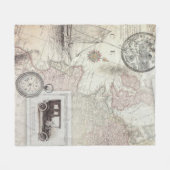 Vintage Fleecedecke (Vorderseite (Horizontal))