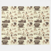 Vintage fleecedecke (Vorderseite (Horizontal))