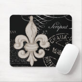 Vintage Fleur de Lis...Mauspad Mousepad (Mit Mouse)