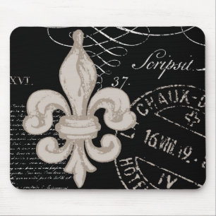 Vintage Fleur de Lis...Mauspad Mousepad