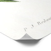 Vintage Flieder Botanische Skizzenkunst Poster (Ecke)