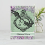 Vintage Fliedernlocket-Proben-Abendessen-Einladung Einladung (Stehend Vorderseite)