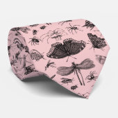 Vintage fliegende Insekten und Käfer Entomologie R Krawatte (Gerollt)