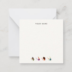 Vintage Fliegenfische nach den Hinweisen Mitteilungskarte