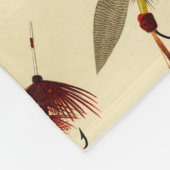 Vintage-Fliegenfischen-Seeflieder-Köder-Angler Fleecedecke (Ecke)