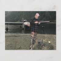 Vintage Fliegenfischerei Seefliegerflugzeug kolori