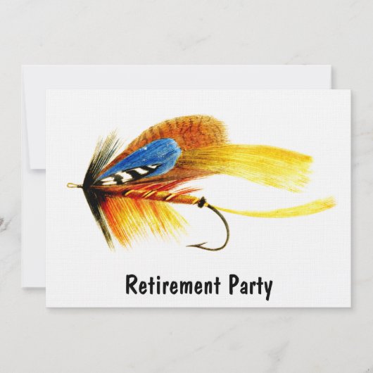 Vintage-Fliegenfischköder Einladung (Vorderseite)