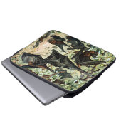 Vintage Fliegenfuchs-Fledermaus, schwarze Fledermä Laptopschutzhülle (Vorne Knopf)