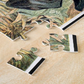 Vintage Fliegenfuchs-Fledermausillustrierung Puzzle (Seite)