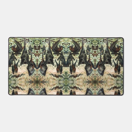 Vintage Fliegenfuchs-Fledermausillustrierung Schreibtischunterlage (Vorderseite)