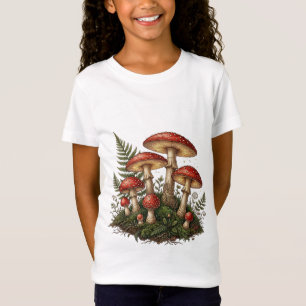 Vintage Fliegenpilz-Illustration T-Shirt