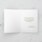 Vintage Fliegertaube Weihnachtskarte Feiertagskarte (Innenseite)