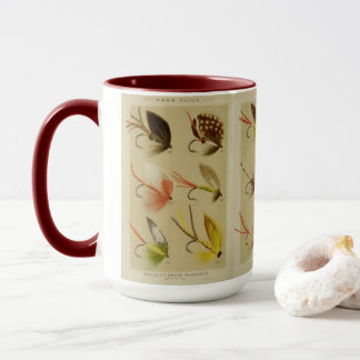 "Vintage Flies Fisherman" Tasse