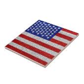 Vintage Fliese der amerikanischen Flagge (Seite)