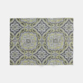 Vintage Fliesen Fleecedecke (Vorderseite (Horizontal))