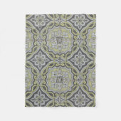 Vintage Fliesen Fleecedecke (Vorderseite)