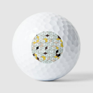 Vintage Fliesen, geometrisch Schwarz-weißes Muster Golfball
