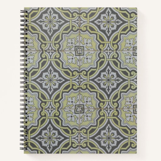 Vintage Fliesen Notizblock (Vorderseite)