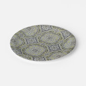 Vintage Fliesen Pappteller (Schrägansicht)