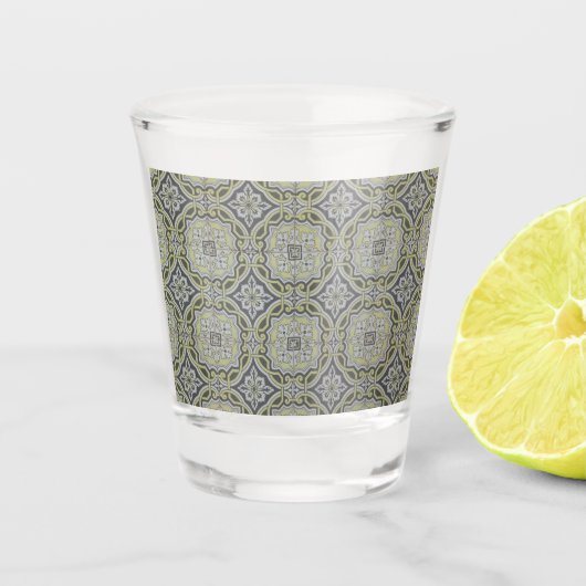 Vintage Fliesen Schnapsglas (Vorderseite)