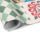 Vintage Fliesen versetzen Details. Keramik Geschenkpapier (Rolleneckpunkt)