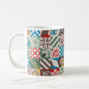 Vintage Fliesen versetzen Details. Keramik Kaffeetasse