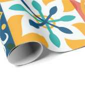 Vintage Fliesen Vintager Hintergrund. Geom Geschenkpapier (Rolleneckpunkt)