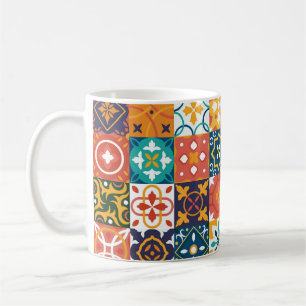 Vintage Fliesen Vintager Hintergrund. Geom Kaffeetasse