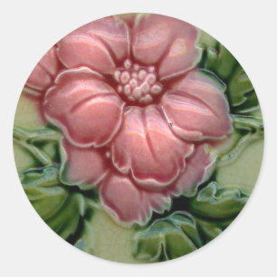 Vintage-Fliesendesigns Arts and Crafts Jugendstil Runder Aufkleber