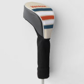 Vintage-Flight-Deck-Querstreifen mit Namen Golf Headcover (angewinkelt)