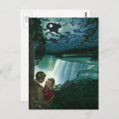 Vintage Flitterwochen-Liebe, Neuerscheinungen in d Postkarte (Vorne/Hinten)