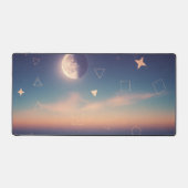 Vintage Floating Moon Schreibtischunterlage (Vorderseite)