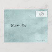 Vintage Flora-Karte für jedes Anlass Ankündigungspostkarte (Rückseite)