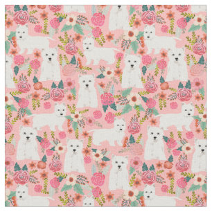 Vintage Flora pink Stoff