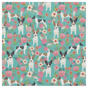 Vintage Flora und Fauna, türkis Stoff