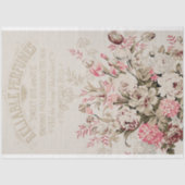 Vintage Flora und Parfüm Ephemera Dekoupage Seidenpapier (Vorderseite)