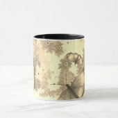 Vintage Floral and Butterfly Design Tasse (Zentrum)