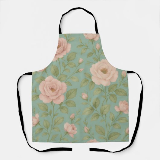 Vintage Floral Apron Schürze (Vorderseite)